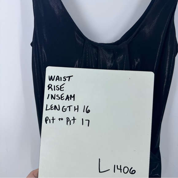 Diane von Fürstenberg Draped Sleeveless Black Top Leeza Womens 2 Lined | L1406 - Picture 8 of 8